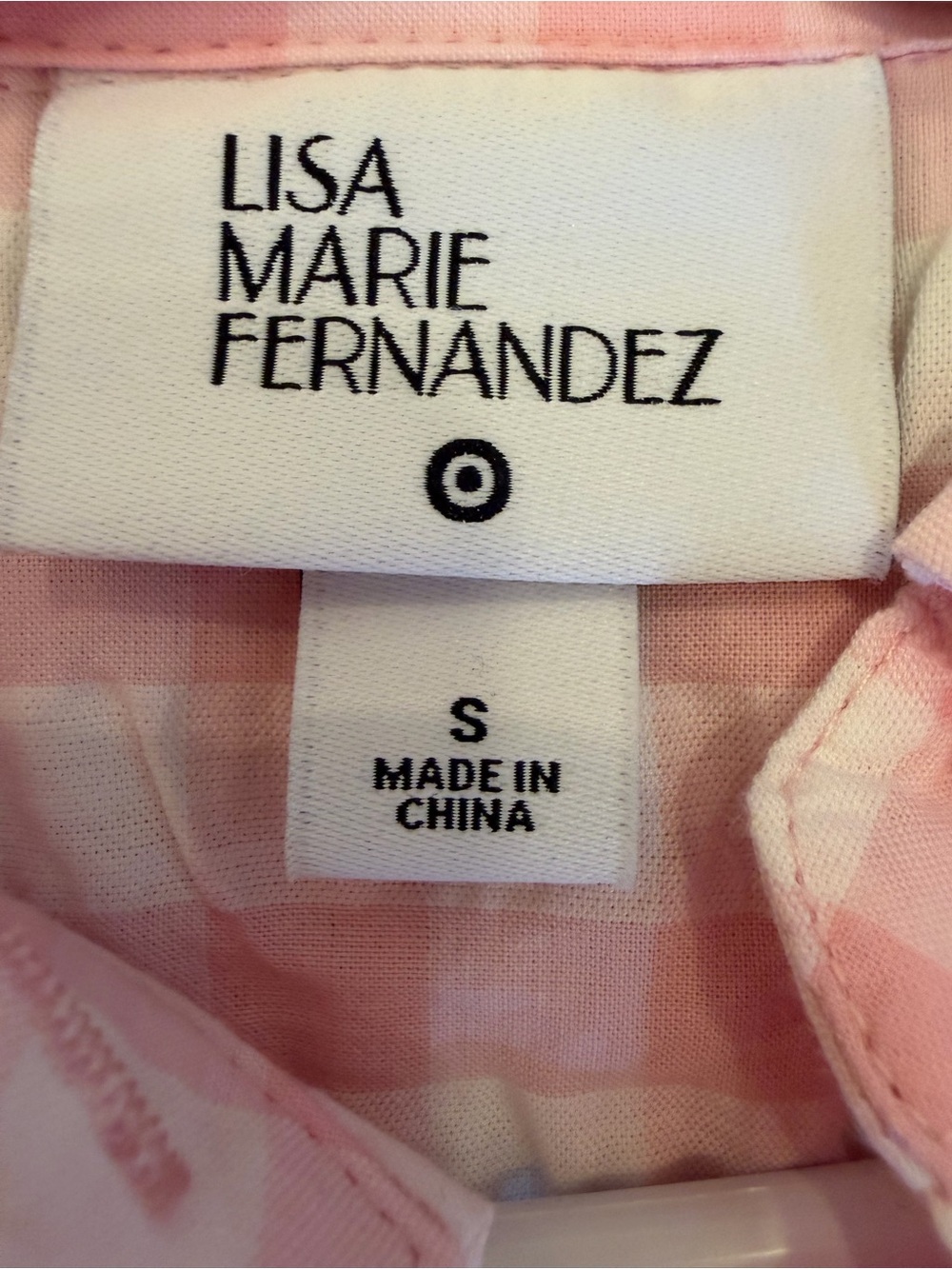 Lisa Marie Fernandez Pink Gingham Seersucker Dress with Tie Waist - Picture 9 of 10
